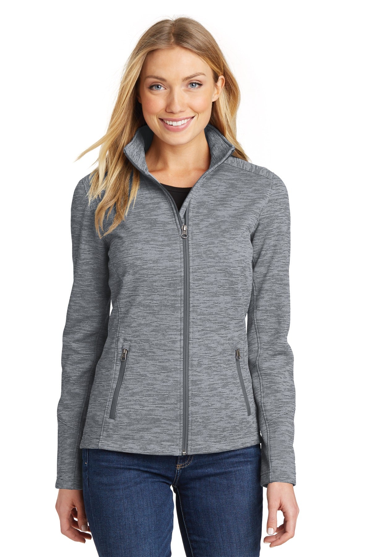 Port Authority ® Ladies Digi Stripe Fleece Jacket. L231