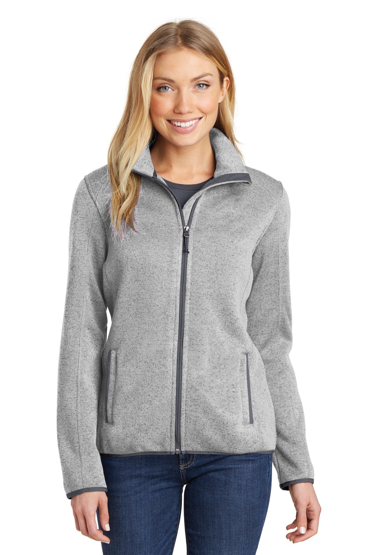 Port Authority ® Ladies Sweater Fleece Jacket. L232