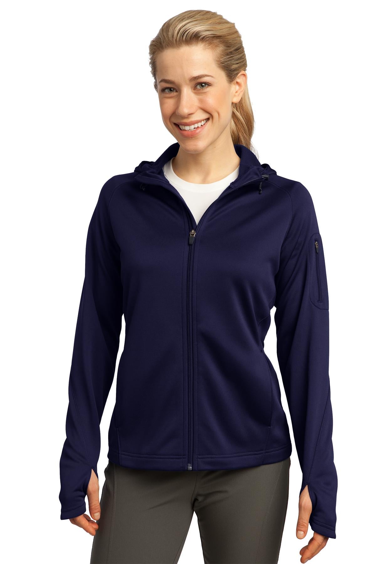 Sport-Tek ® Ladies Tech Fleece Full-Zip Hooded Jacket. L248