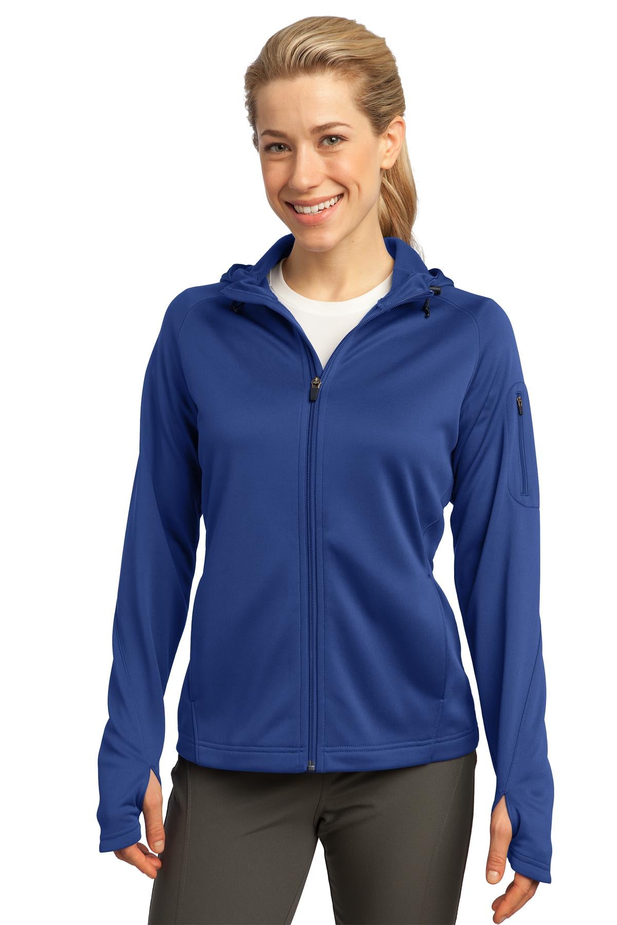 Sport-Tek ® Ladies Tech Fleece Full-Zip Hooded Jacket. L248