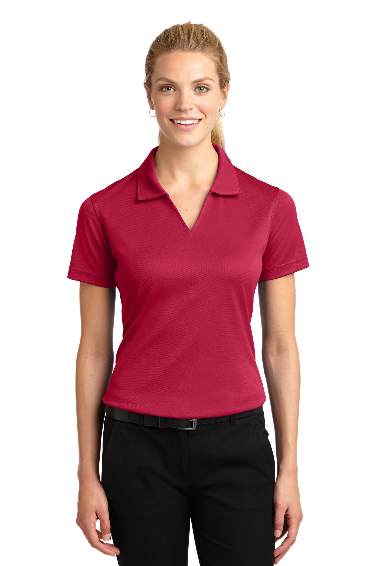 Sport-Tek ® Ladies Dri-Mesh ® V-Neck Polo.  L469
