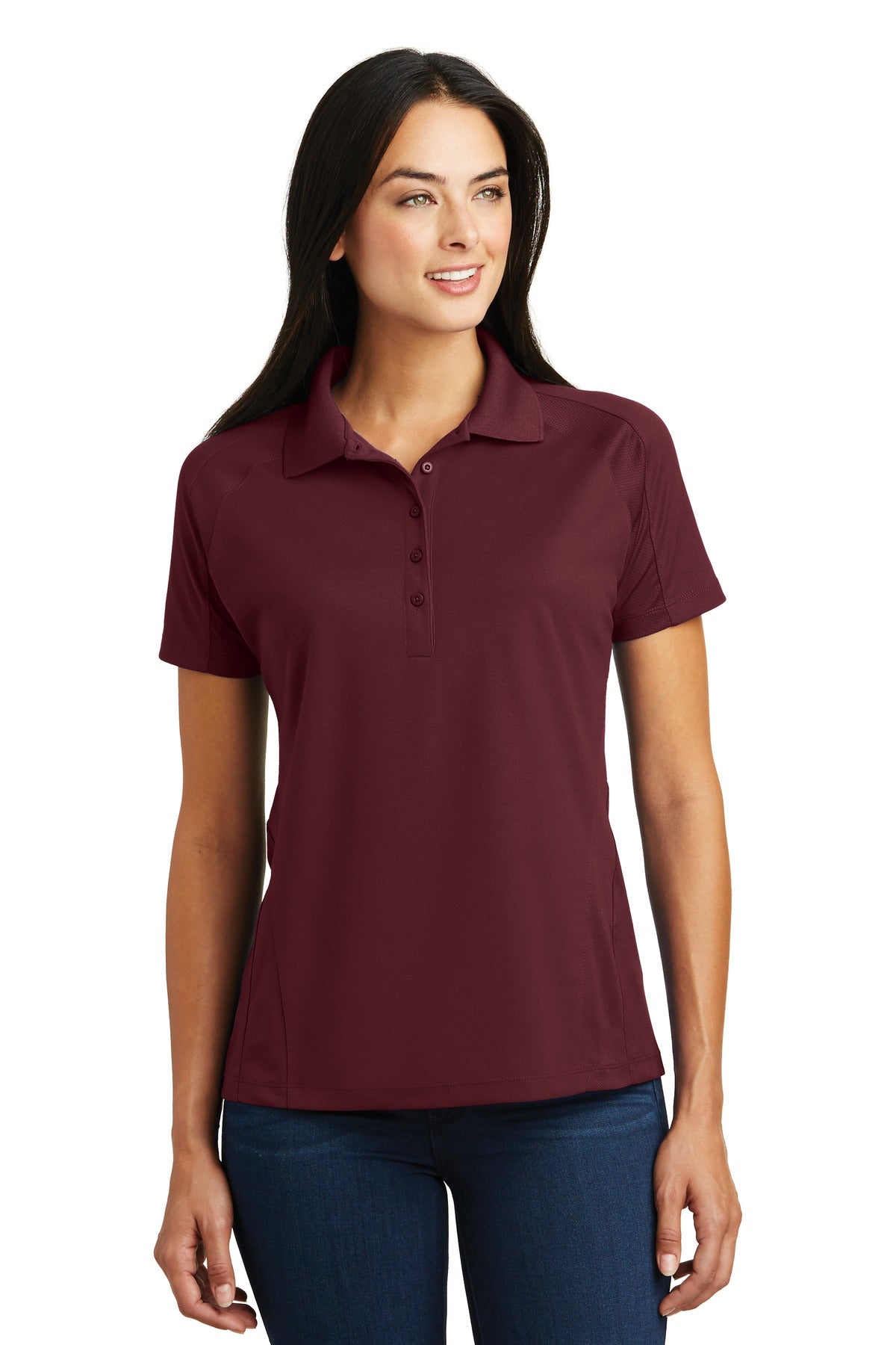 Sport-Tek ® Ladies Dri-Mesh ® Pro Polo. L474