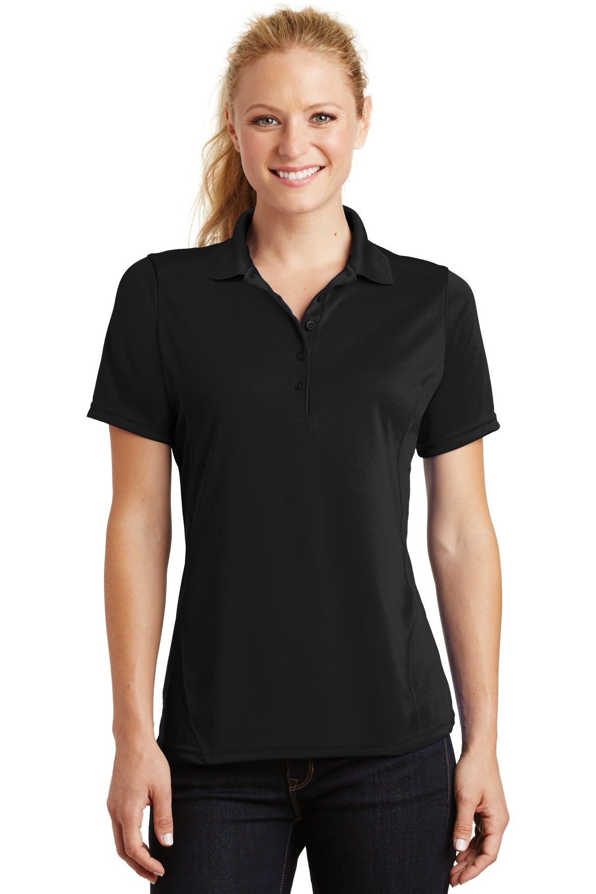 Sport-Tek ® Ladies Dry Zone ® Raglan Accent Polo. L475
