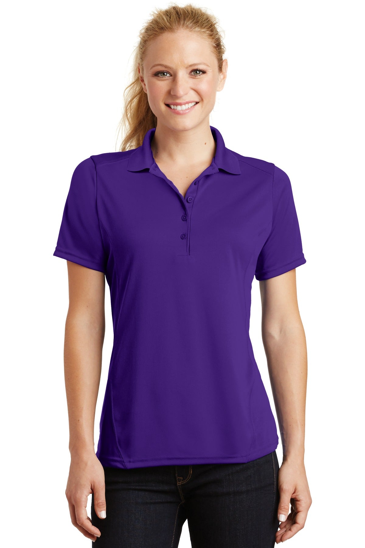 Sport-Tek ® Ladies Dry Zone ® Raglan Accent Polo. L475