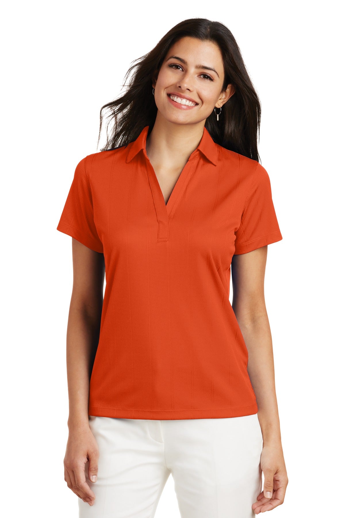 Port Authority ® Ladies Performance Fine Jacquard Polo. L528