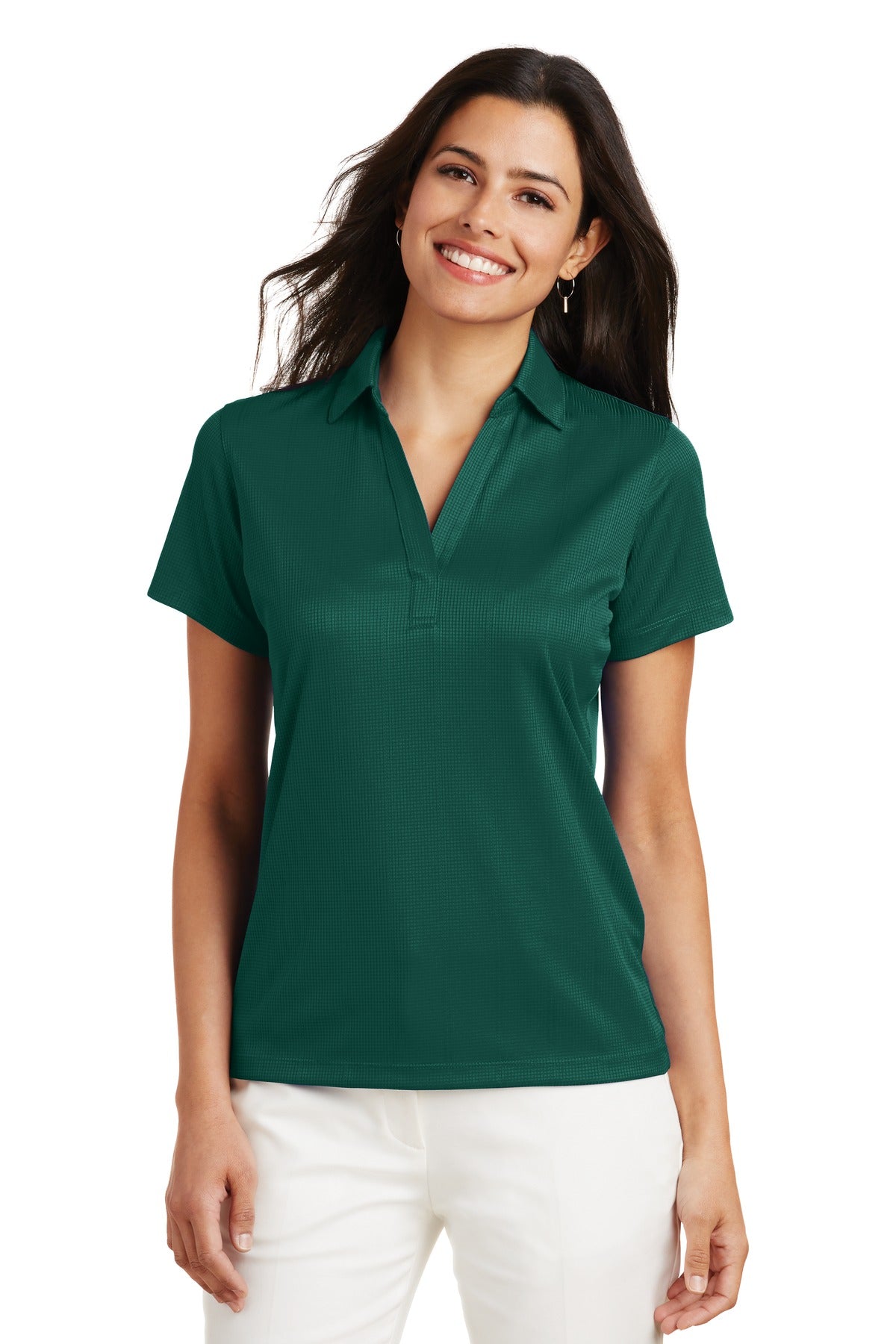 Port Authority ® Ladies Performance Fine Jacquard Polo. L528
