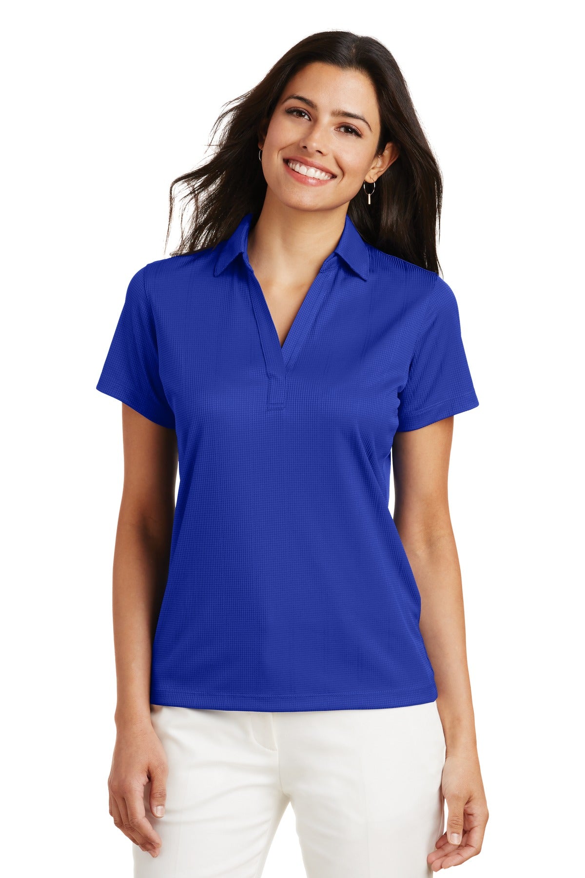Port Authority ® Ladies Performance Fine Jacquard Polo. L528
