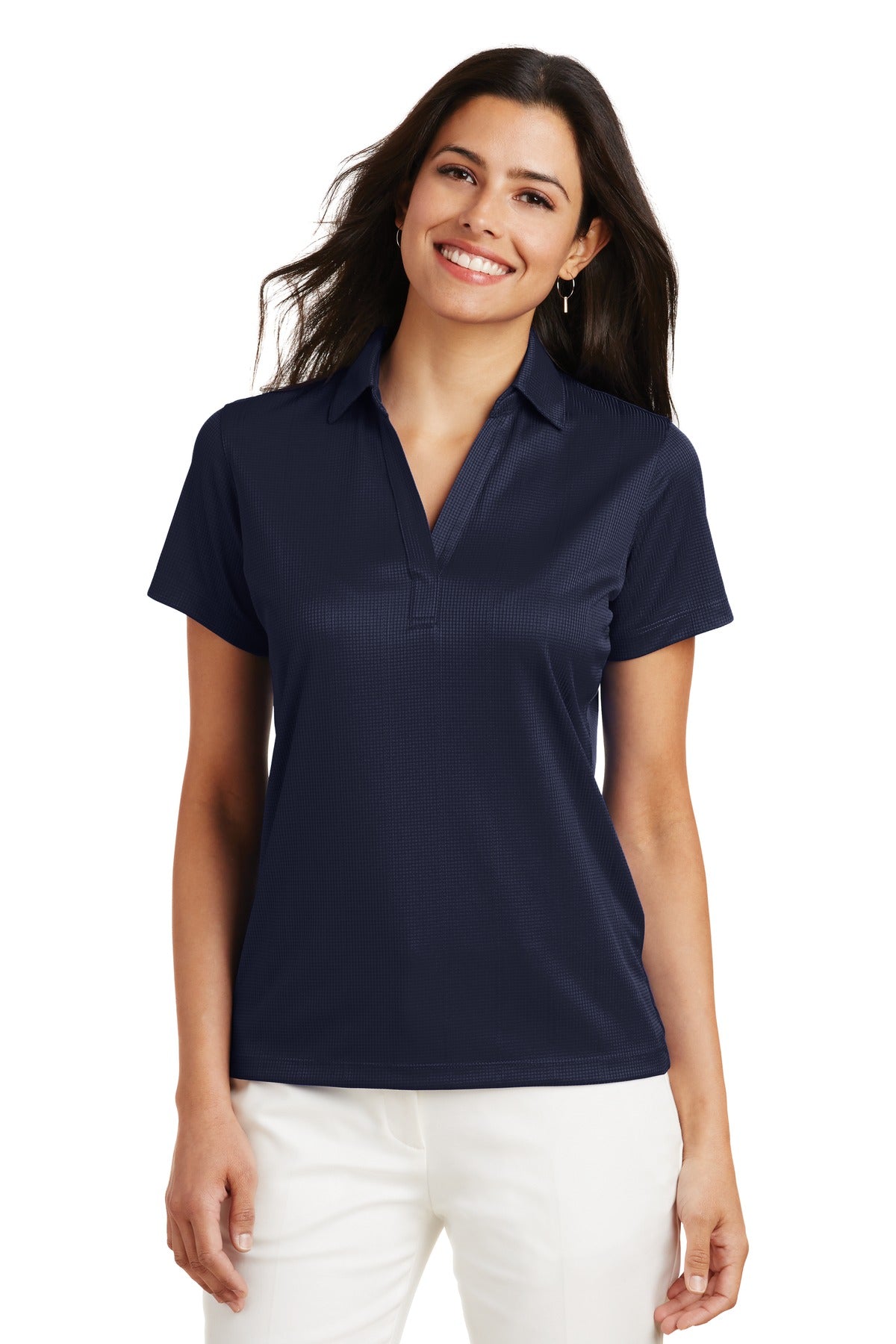 Port Authority ® Ladies Performance Fine Jacquard Polo. L528