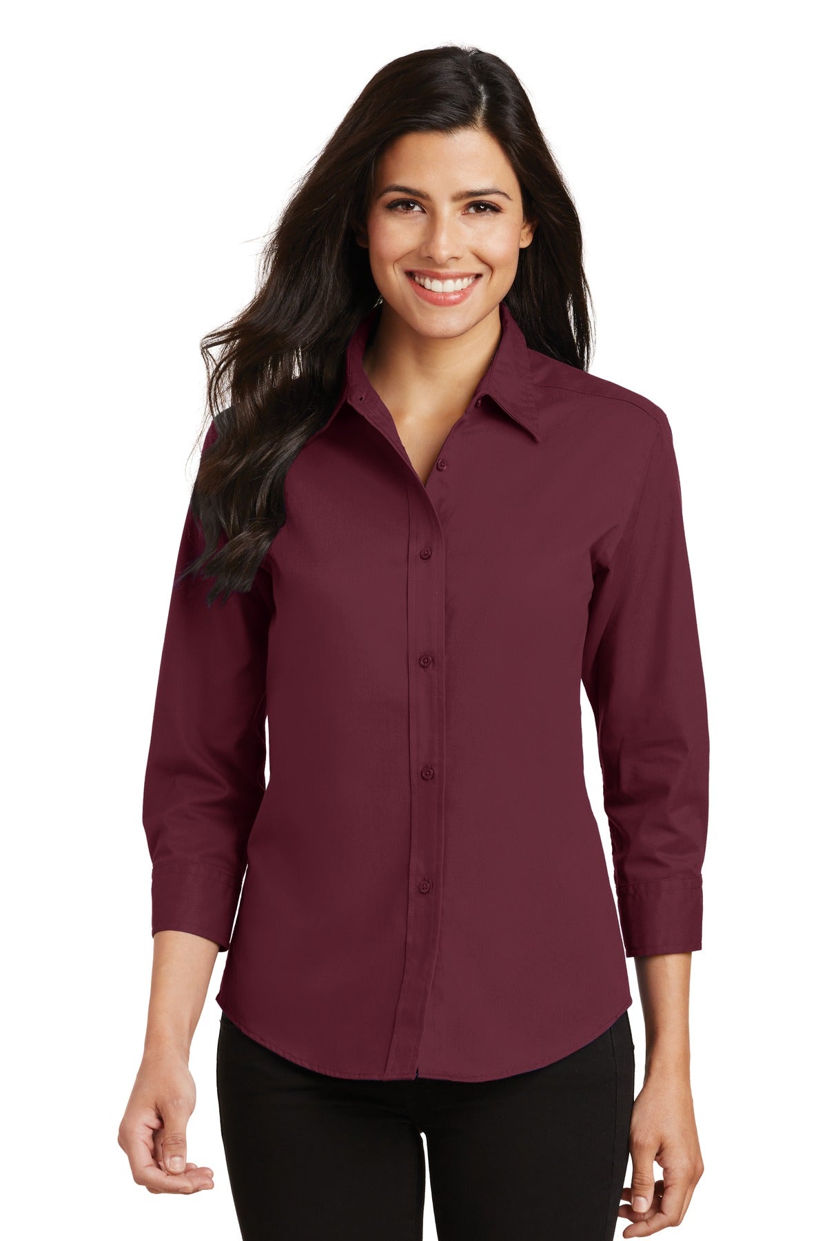 Port Authority ® Ladies 3/4-Sleeve Easy Care Shirt. L612