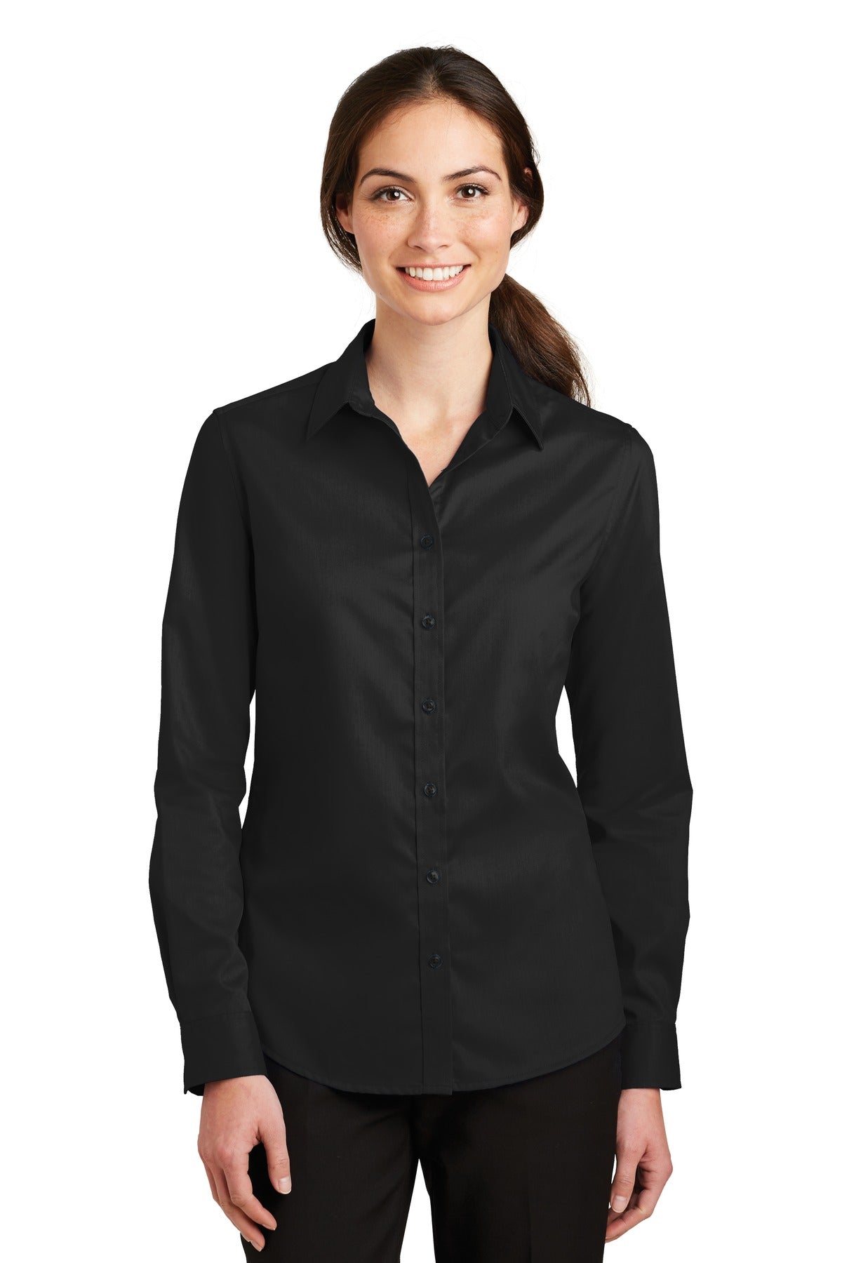 Port Authority ® Ladies SuperPro „¢ Twill Shirt. L663
