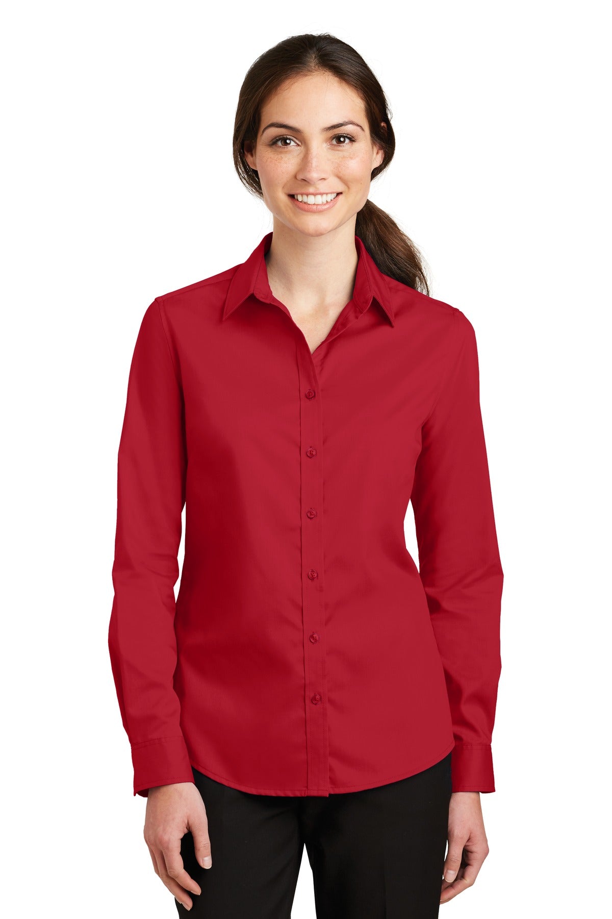 Port Authority ® Ladies SuperPro „¢ Twill Shirt. L663