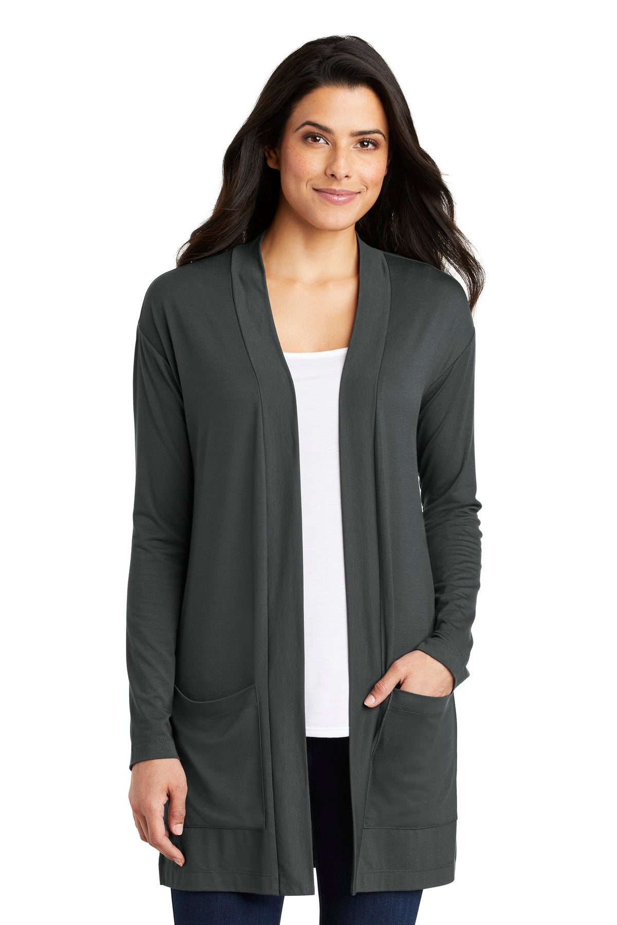 Port Authority  ® Ladies Concept Long Pocket Cardigan . LK5434
