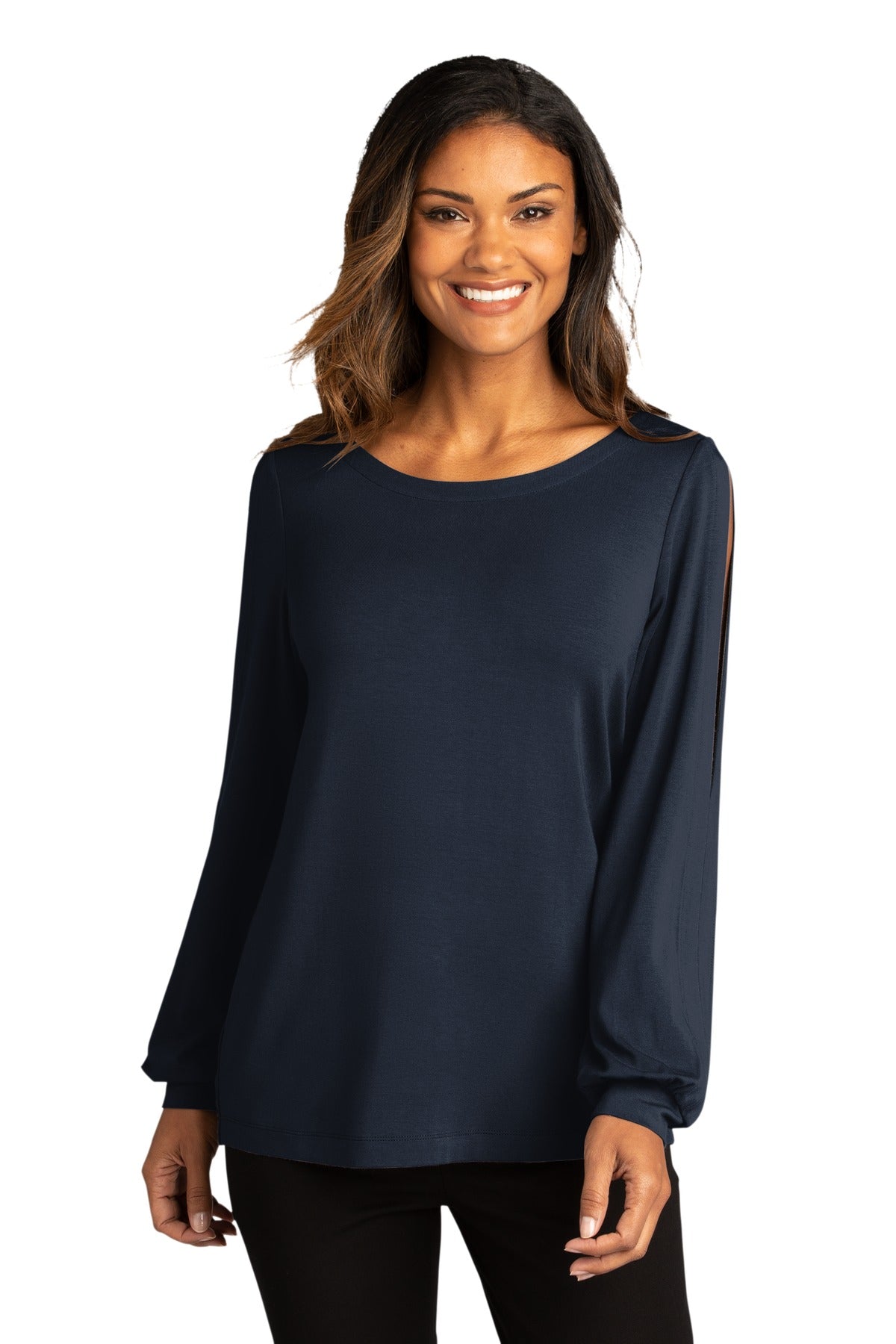 Port Authority  ® Ladies Luxe Knit Jewel Neck Top. LK5600