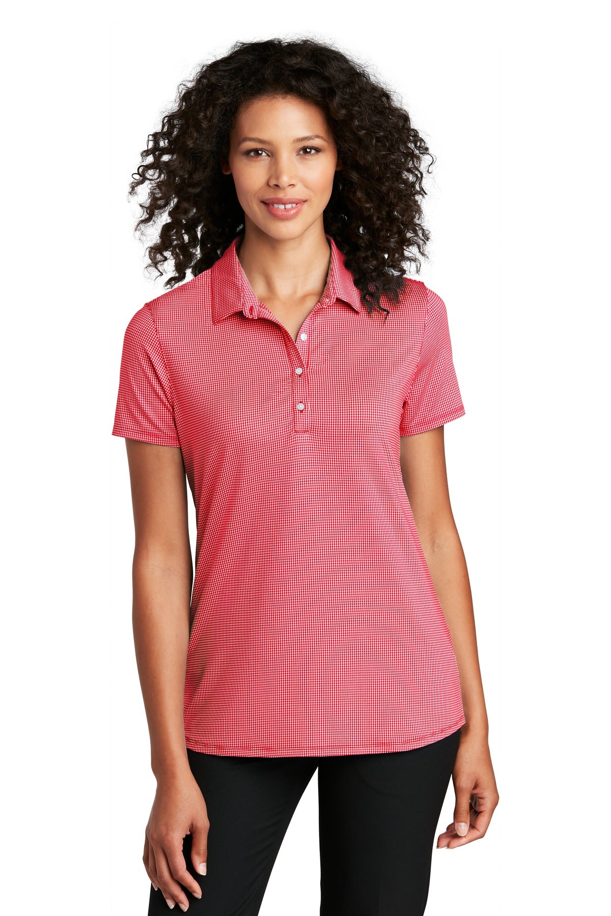 Port Authority  ® Ladies Gingham Polo LK646