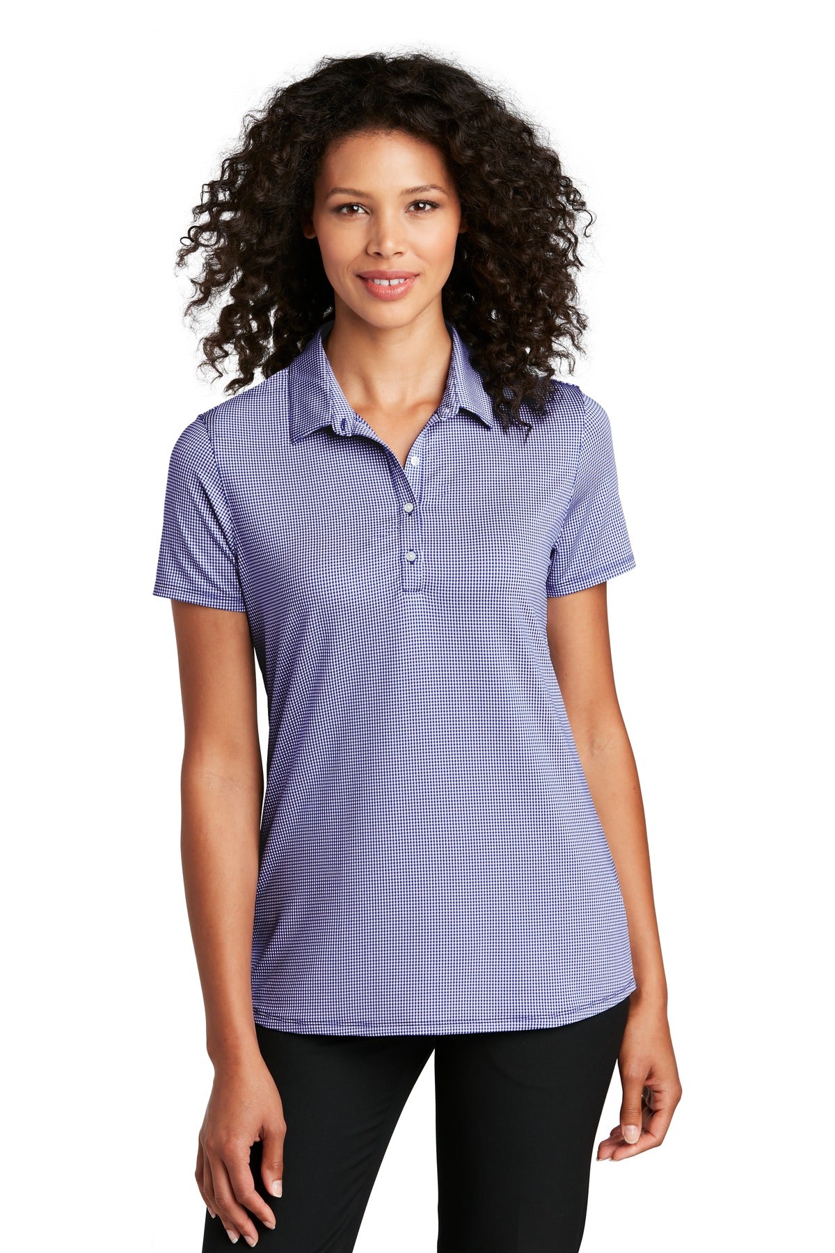 Port Authority  ® Ladies Gingham Polo LK646