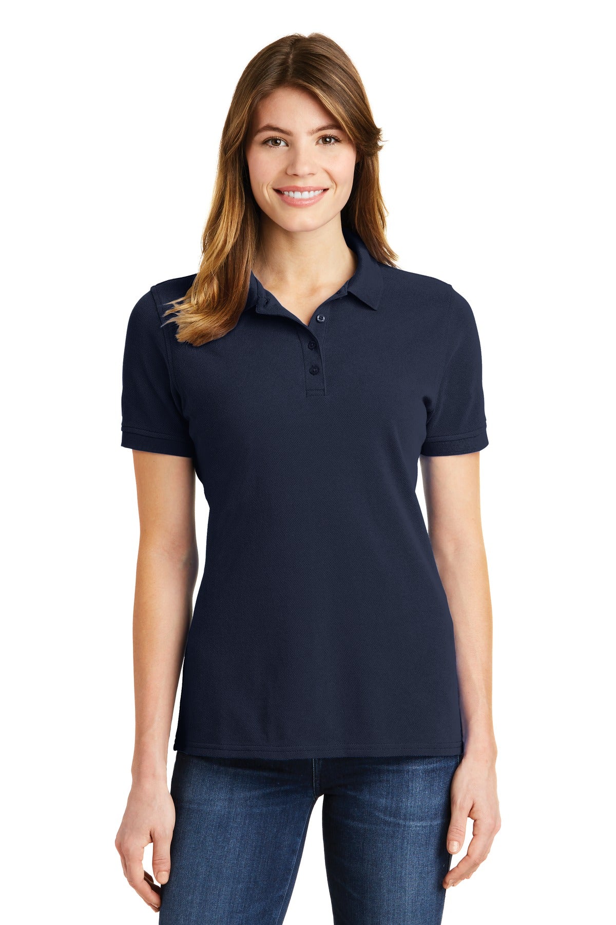 Port & Company ® Ladies Combed Ring Spun Pique Polo. LKP1500