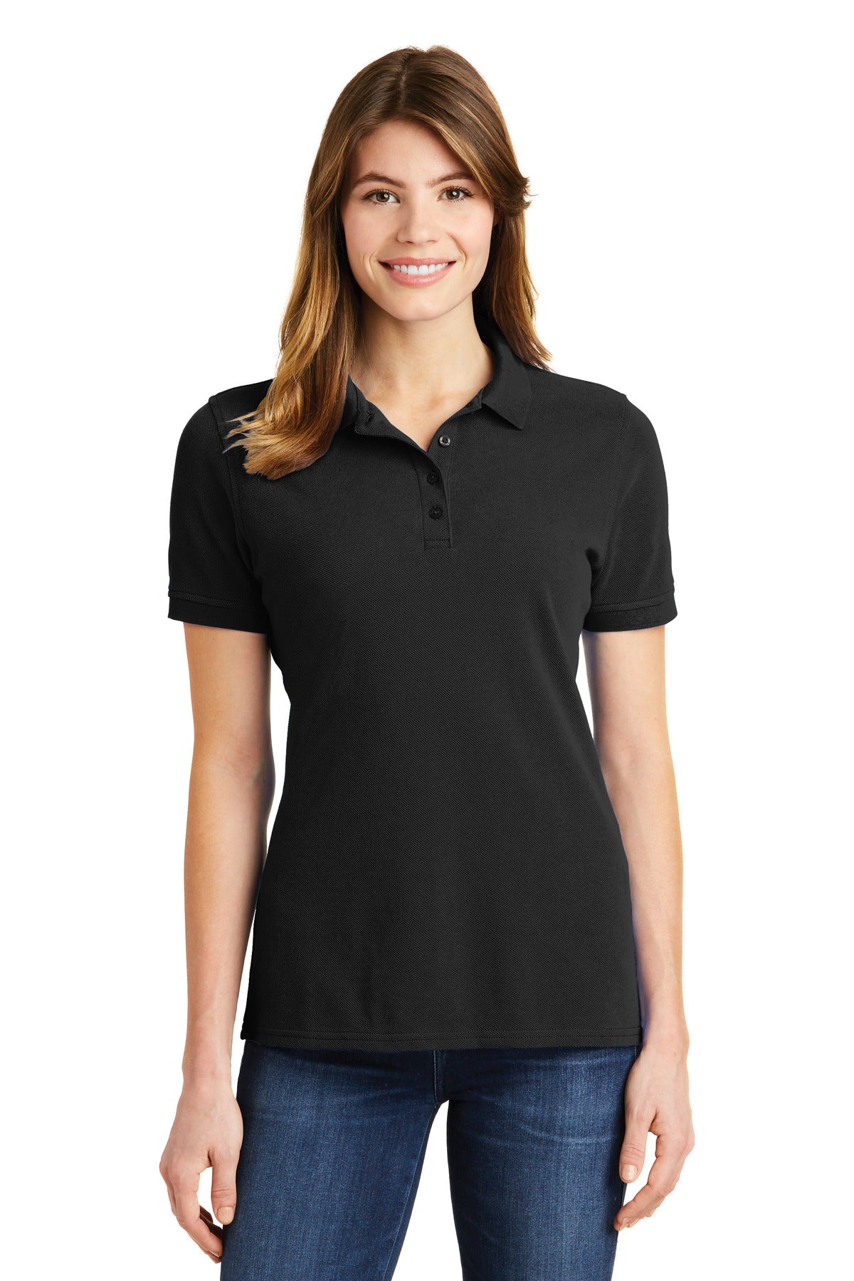 Port & Company ® Ladies Combed Ring Spun Pique Polo. LKP1500