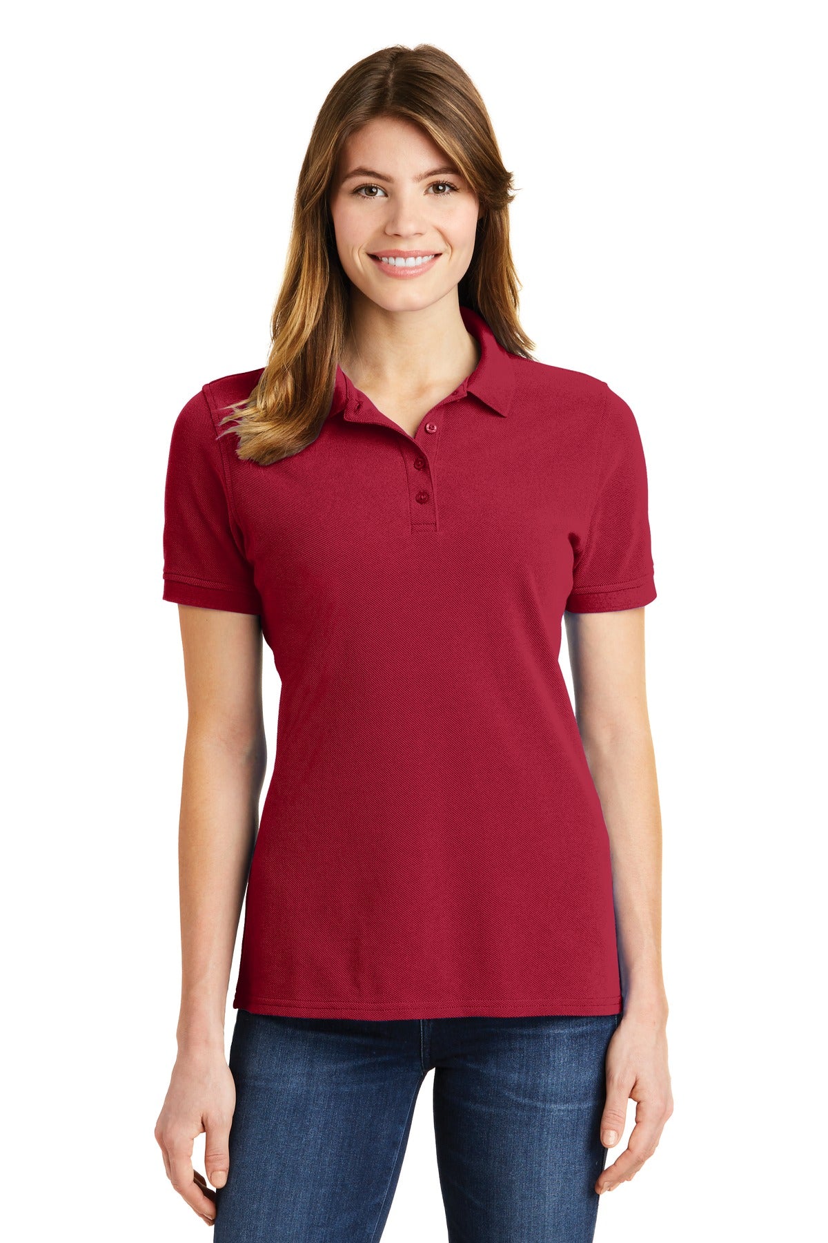 Port & Company ® Ladies Combed Ring Spun Pique Polo. LKP1500