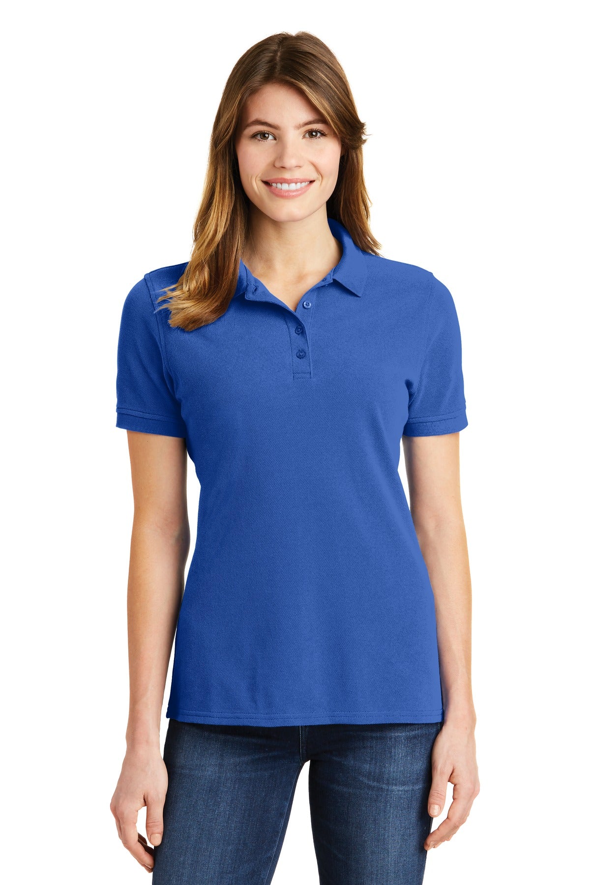 Port & Company ® Ladies Combed Ring Spun Pique Polo. LKP1500