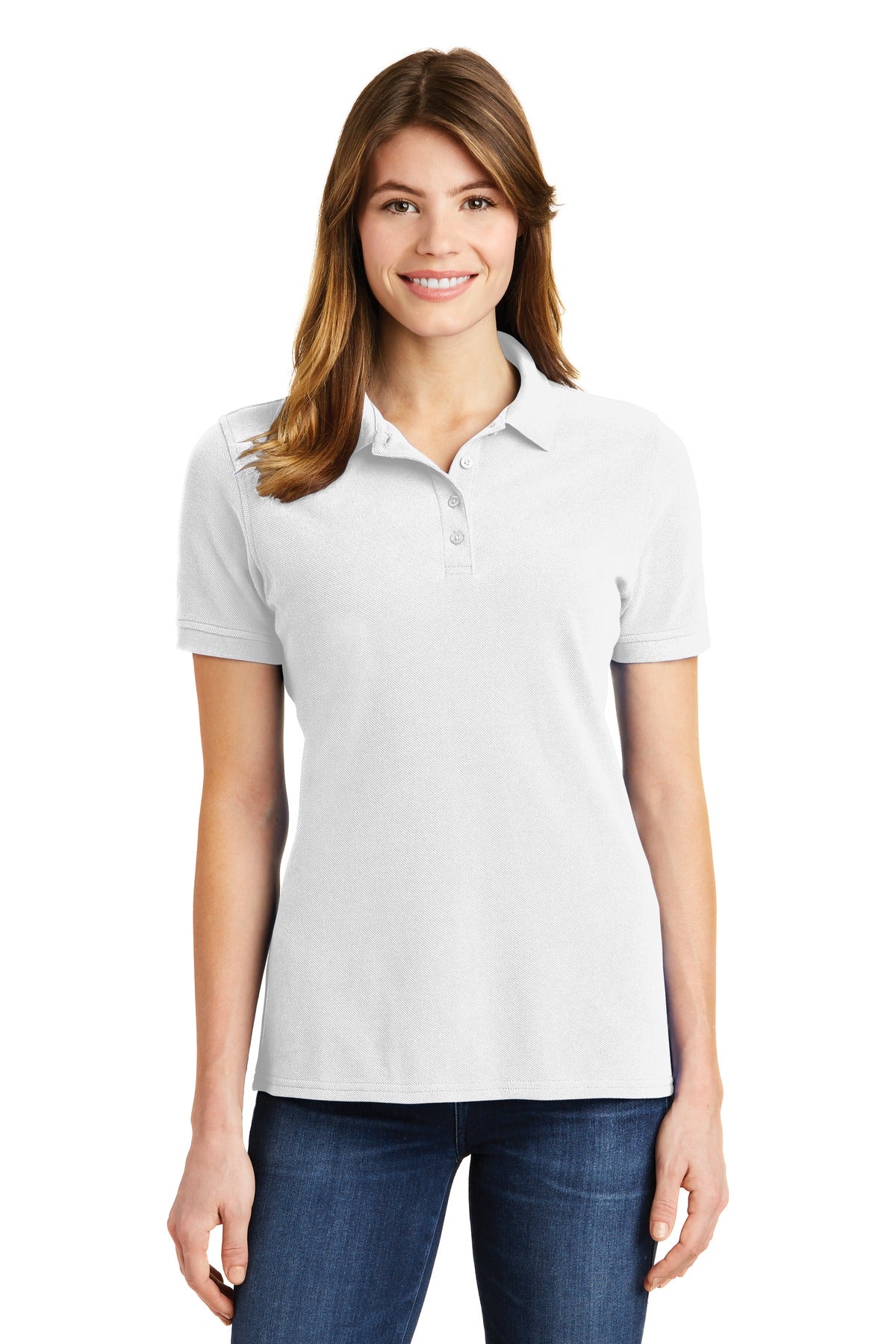 Port & Company ® Ladies Combed Ring Spun Pique Polo. LKP1500