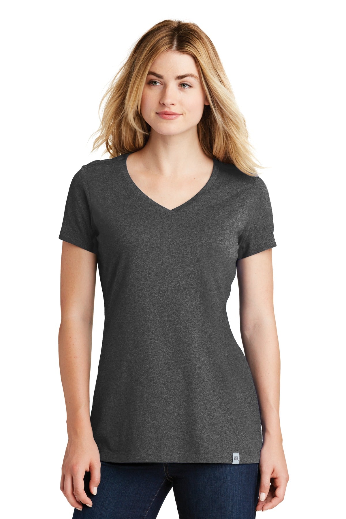 New Era  ® Ladies Heritage Blend V-Neck Tee. LNEA101