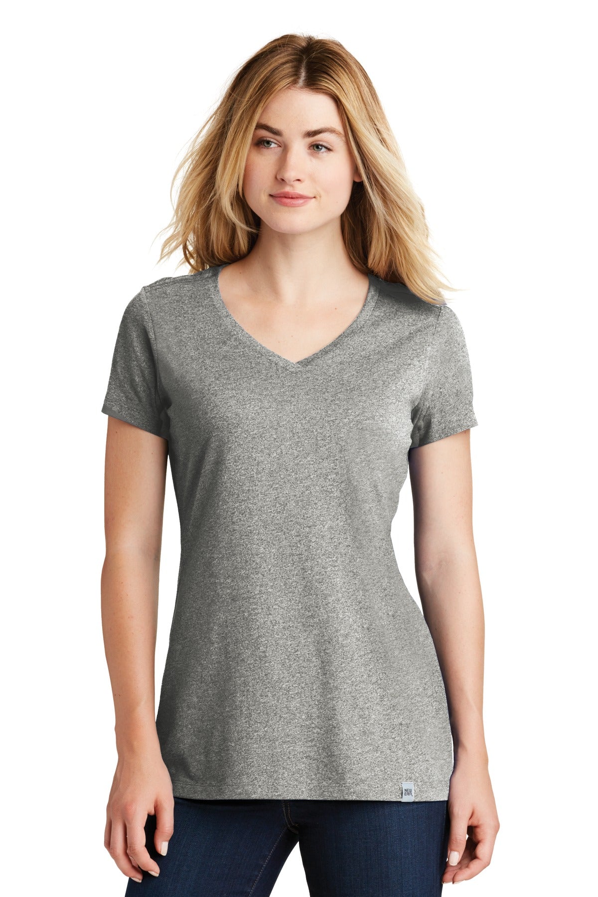 New Era  ® Ladies Heritage Blend V-Neck Tee. LNEA101
