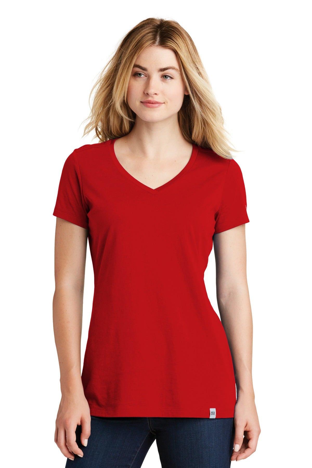 New Era  ® Ladies Heritage Blend V-Neck Tee. LNEA101
