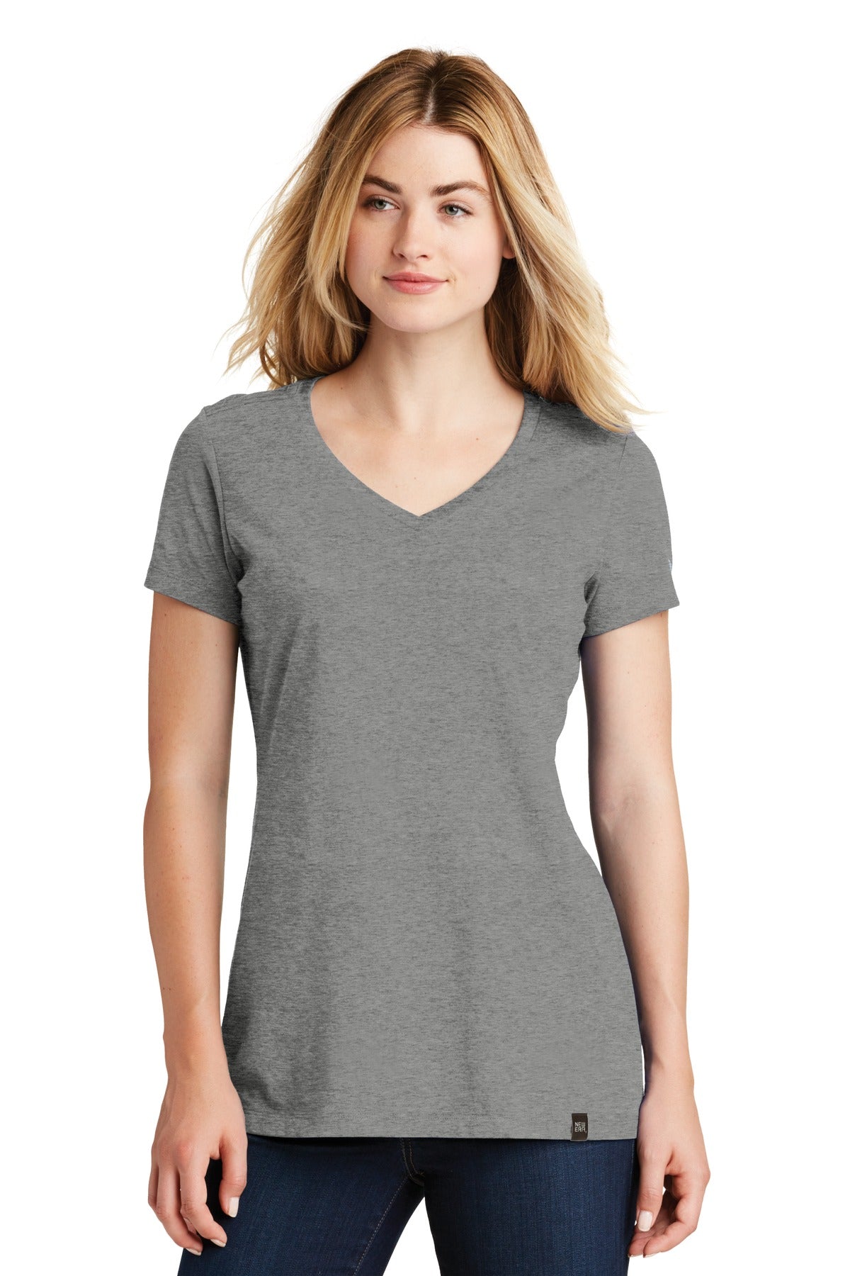 New Era  ® Ladies Heritage Blend V-Neck Tee. LNEA101