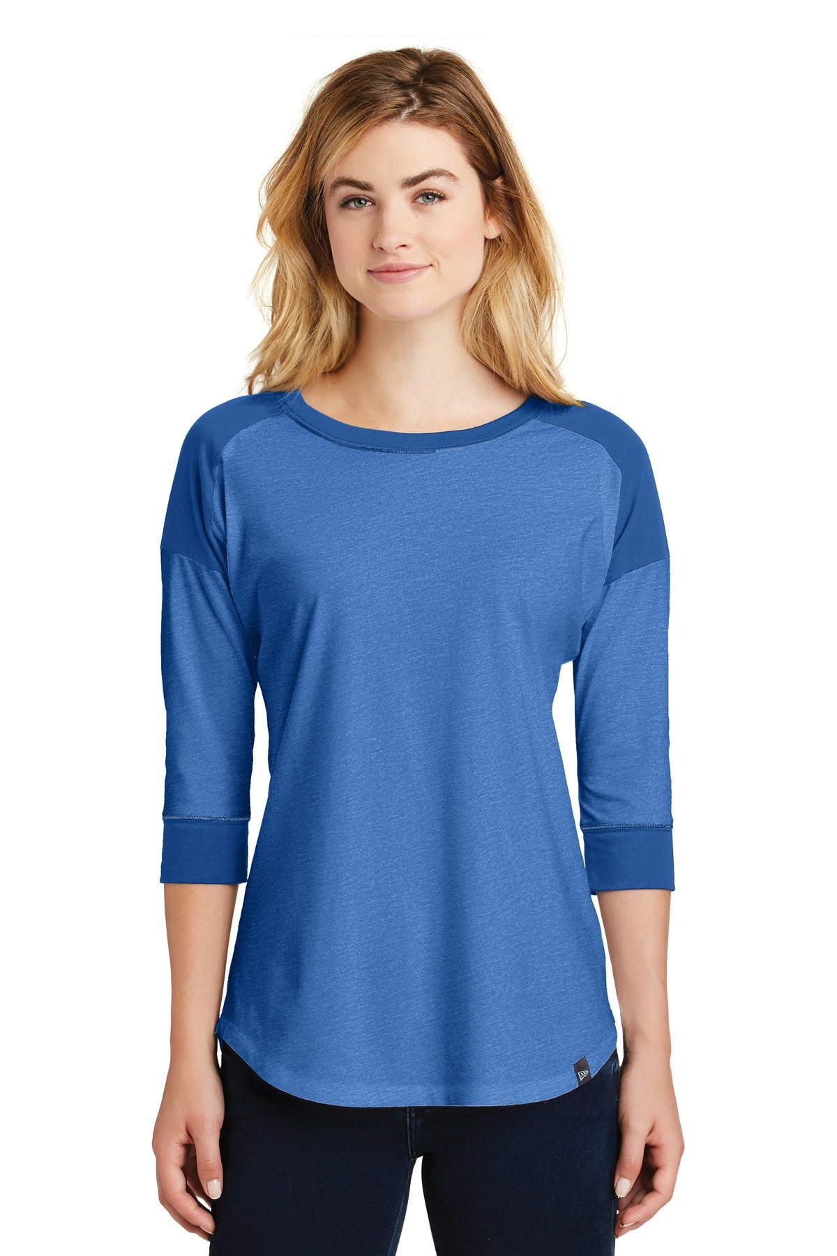 New Era  ® Ladies Heritage Blend 3/4-Sleeve Baseball Raglan Tee. LNEA104