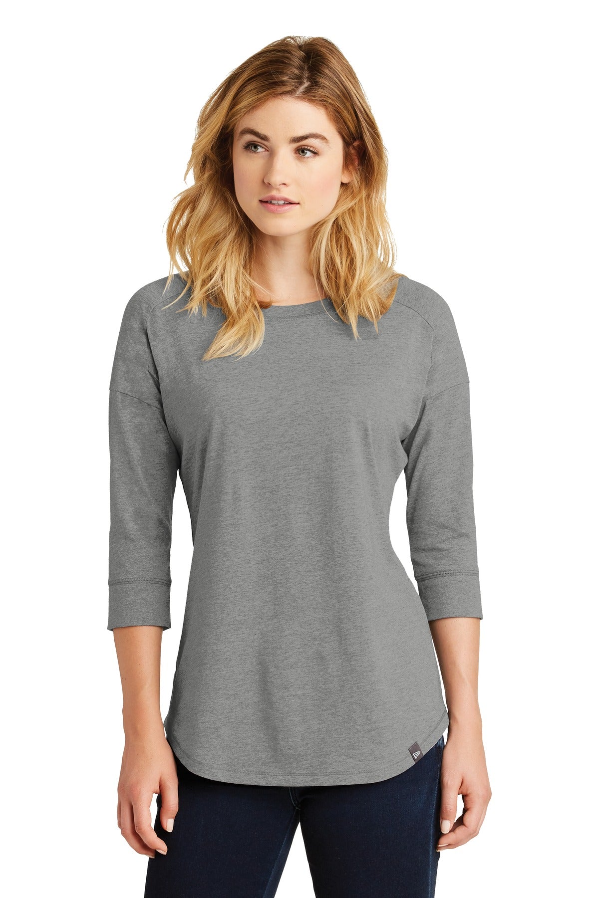 New Era  ® Ladies Heritage Blend 3/4-Sleeve Baseball Raglan Tee. LNEA104