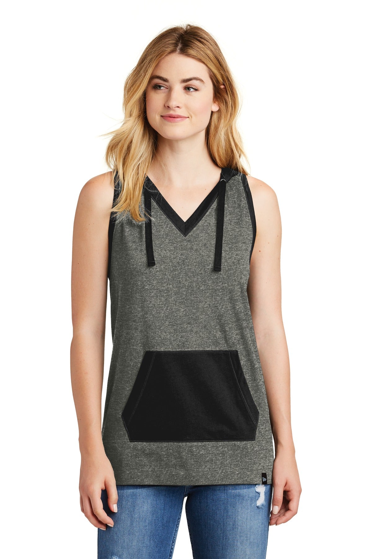 New Era  ® Ladies Heritage Blend Hoodie Tank. LNEA106