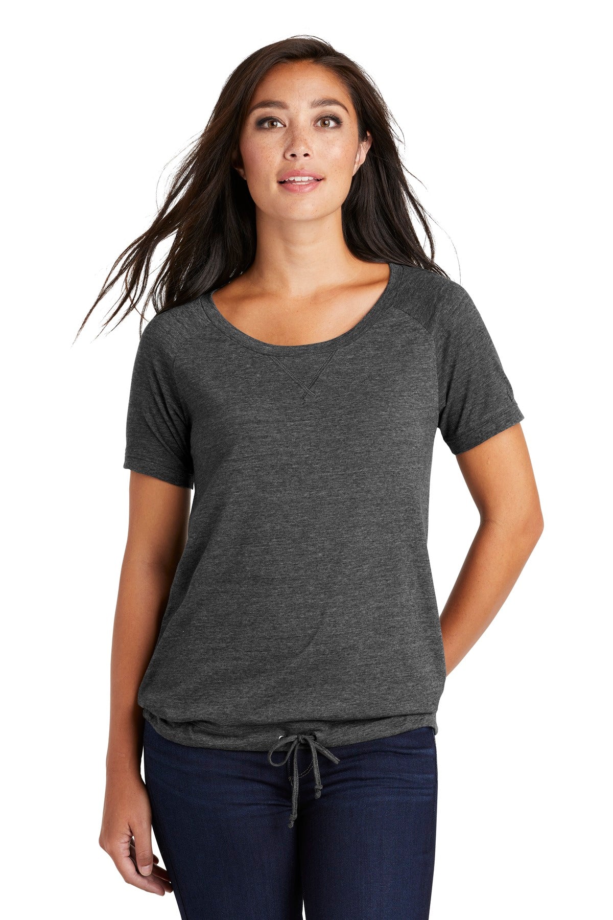 New Era  ® Ladies Tri-Blend Performance Cinch Tee. LNEA133