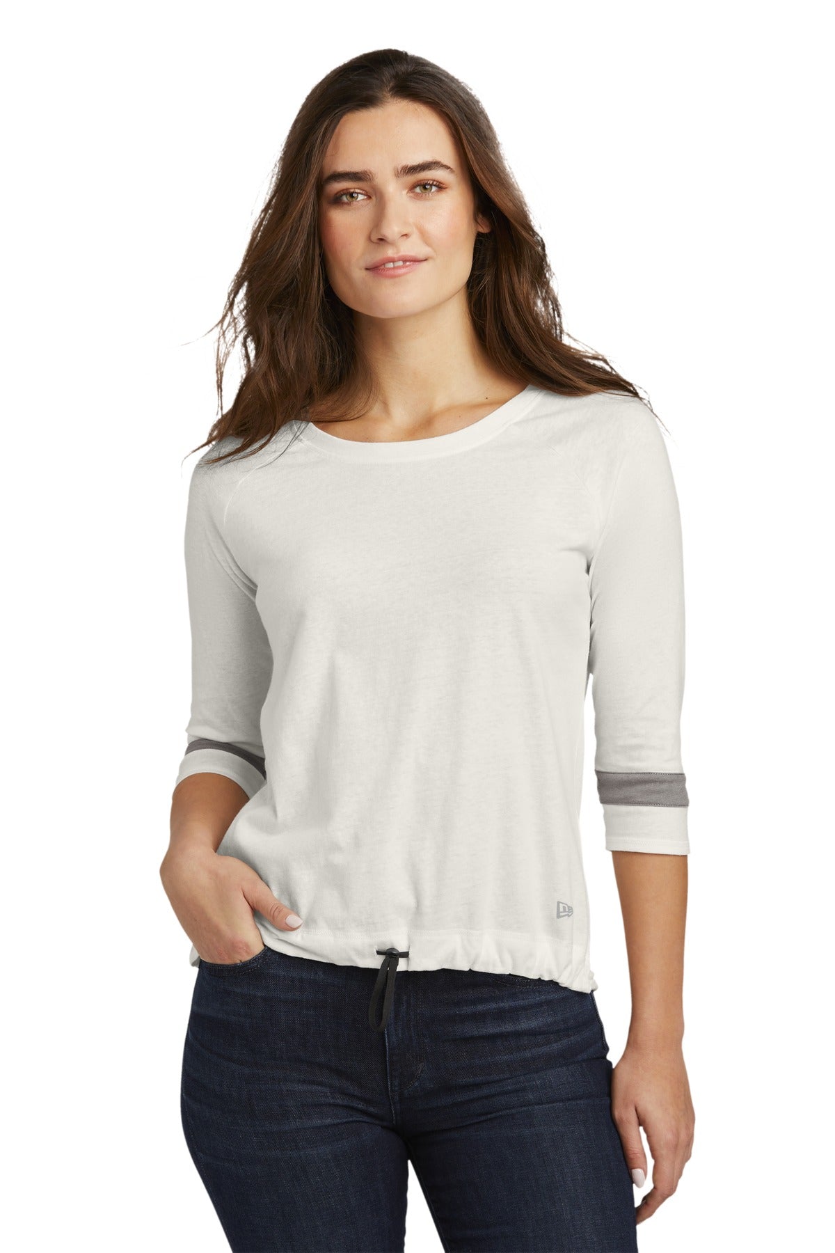 New Era  ® Ladies Tri-Blend 3/4-Sleeve Tee LNEA136