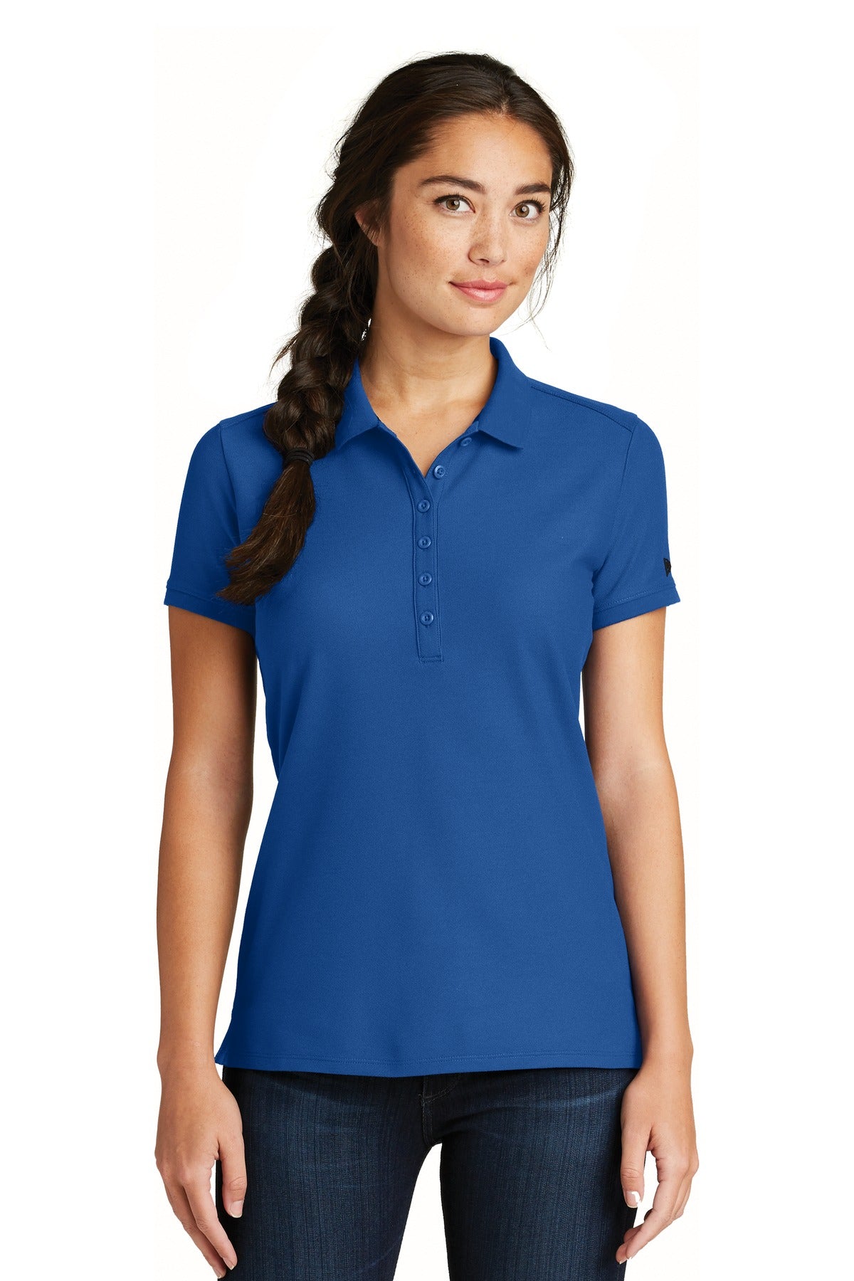 New Era  ® Ladies Venue Home Plate Polo. LNEA300