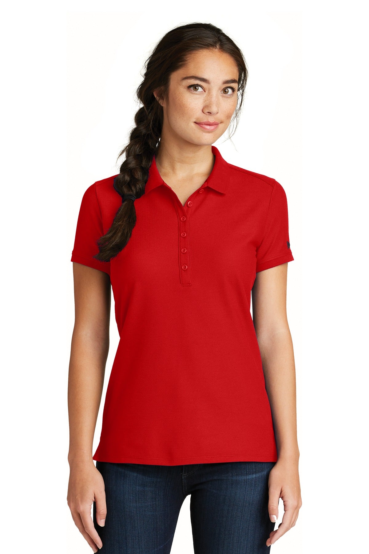 New Era  ® Ladies Venue Home Plate Polo. LNEA300