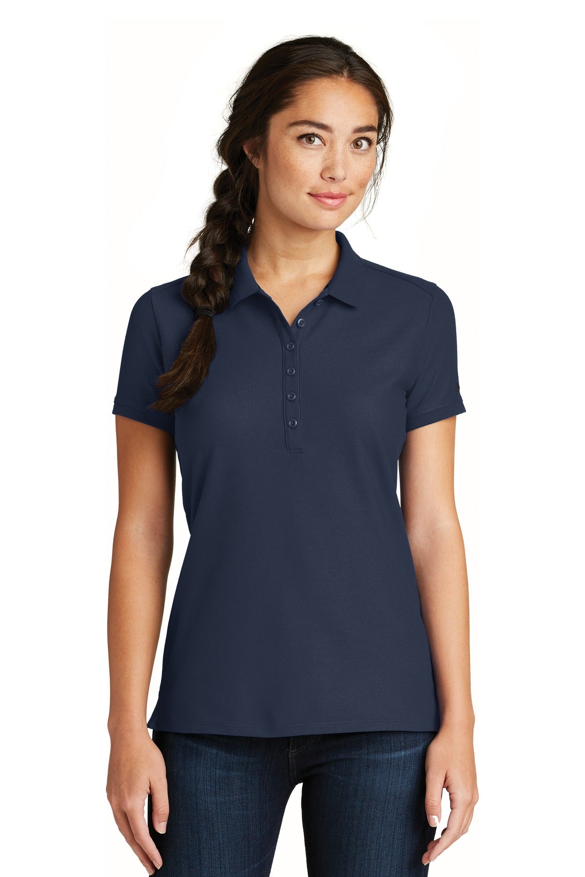 New Era  ® Ladies Venue Home Plate Polo. LNEA300