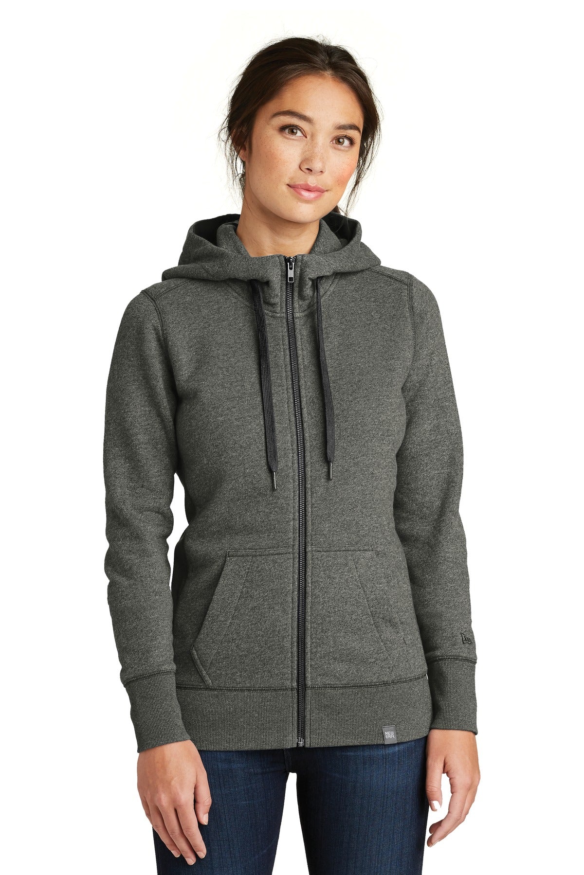 New Era  ® Ladies French Terry Full-Zip Hoodie. LNEA502