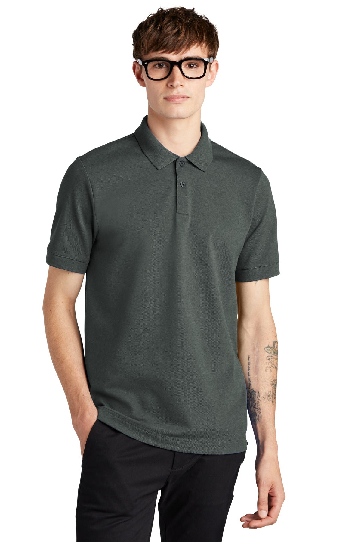 MERCER+METTLE Stretch Heavyweight Pique Polo MM1000