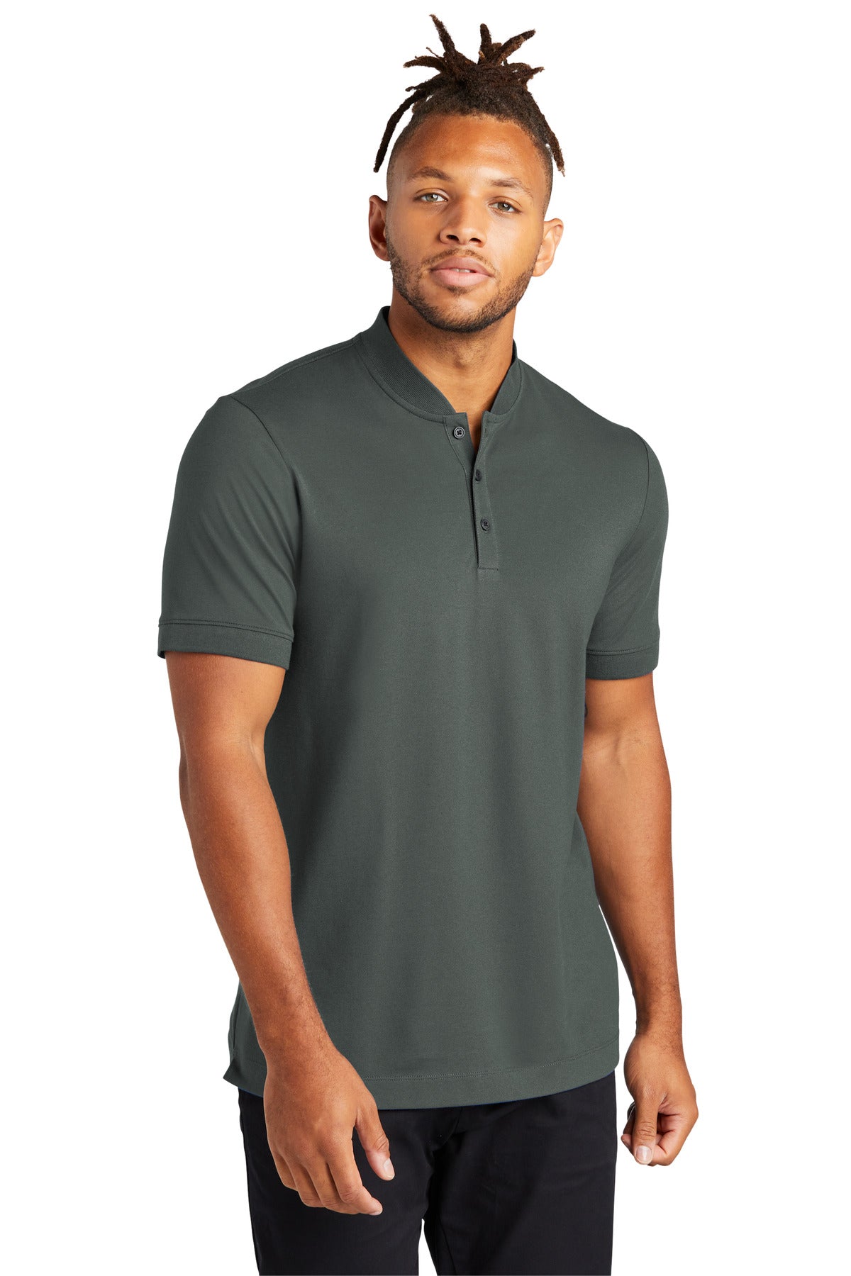 MERCER+METTLE Stretch Pique Henley MM1008