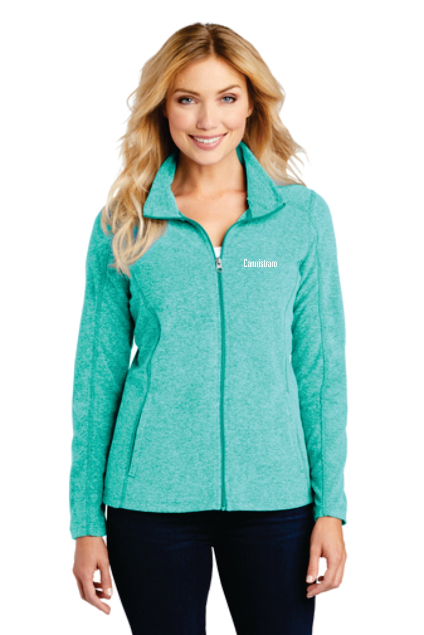 Port Authority® Ladies Heather Microfleece Full-Zip Jacket. (JCC) L235