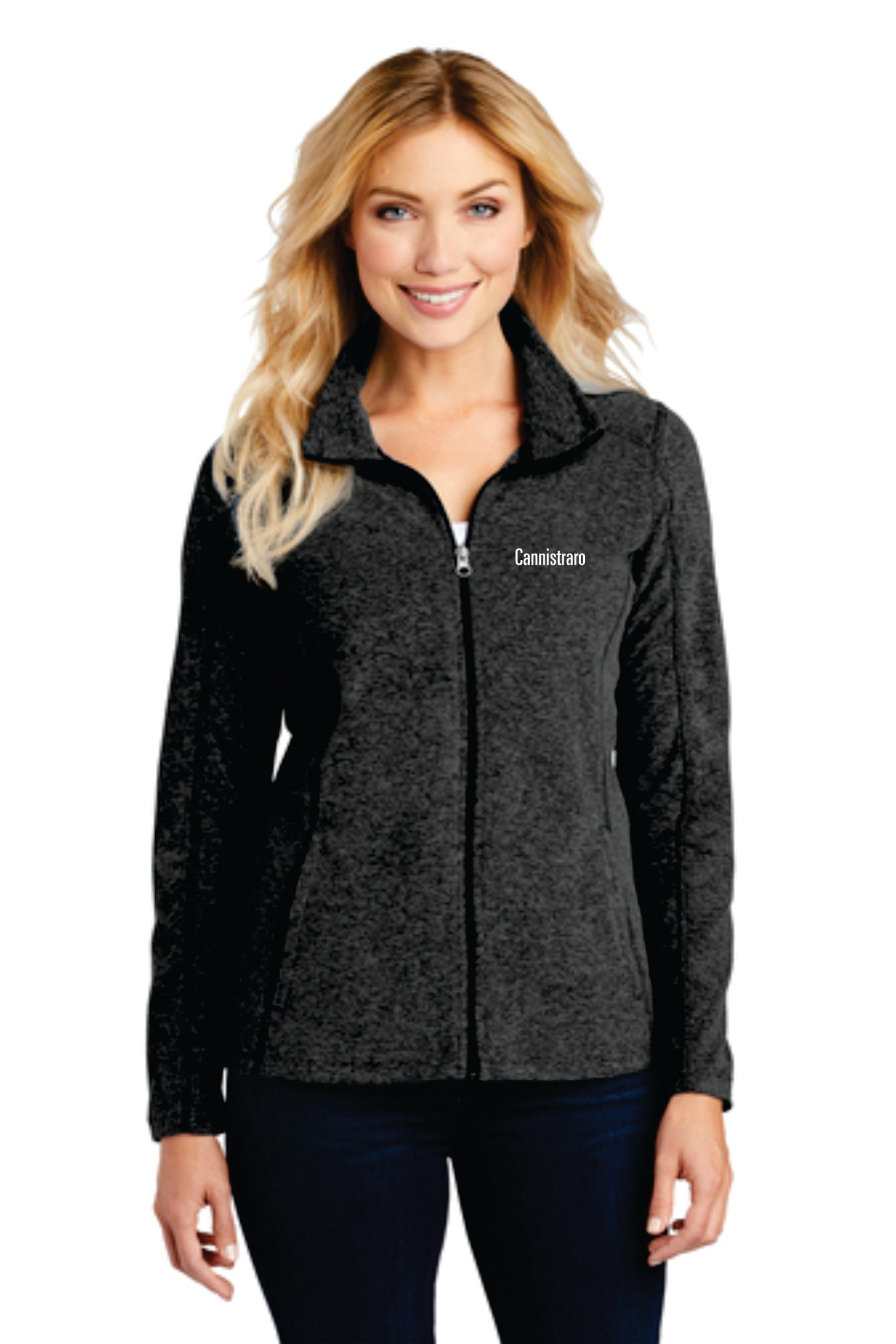 Port Authority® Ladies Heather Microfleece Full-Zip Jacket. (JCC) L235