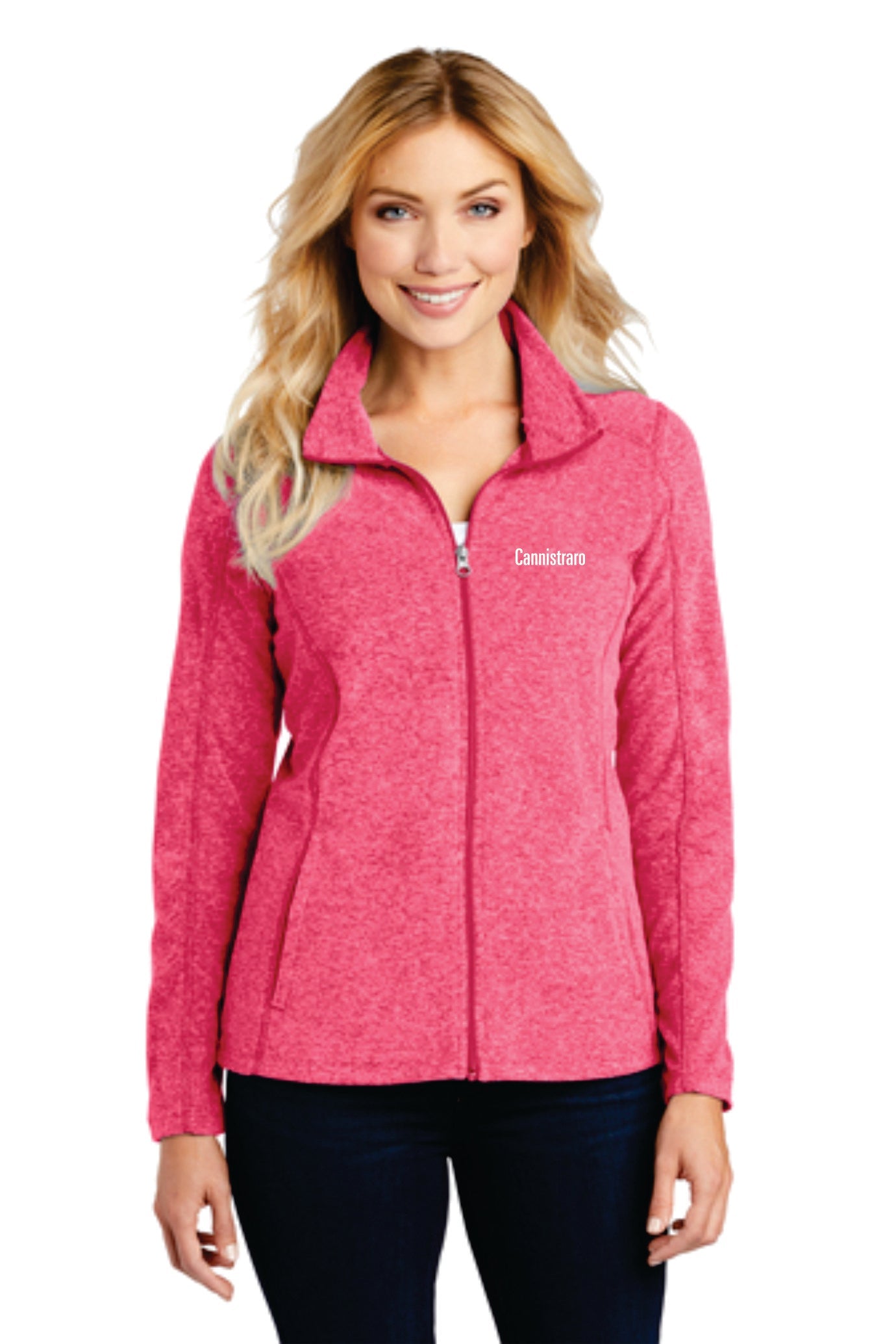 Port Authority® Ladies Heather Microfleece Full-Zip Jacket. (JCC) L235