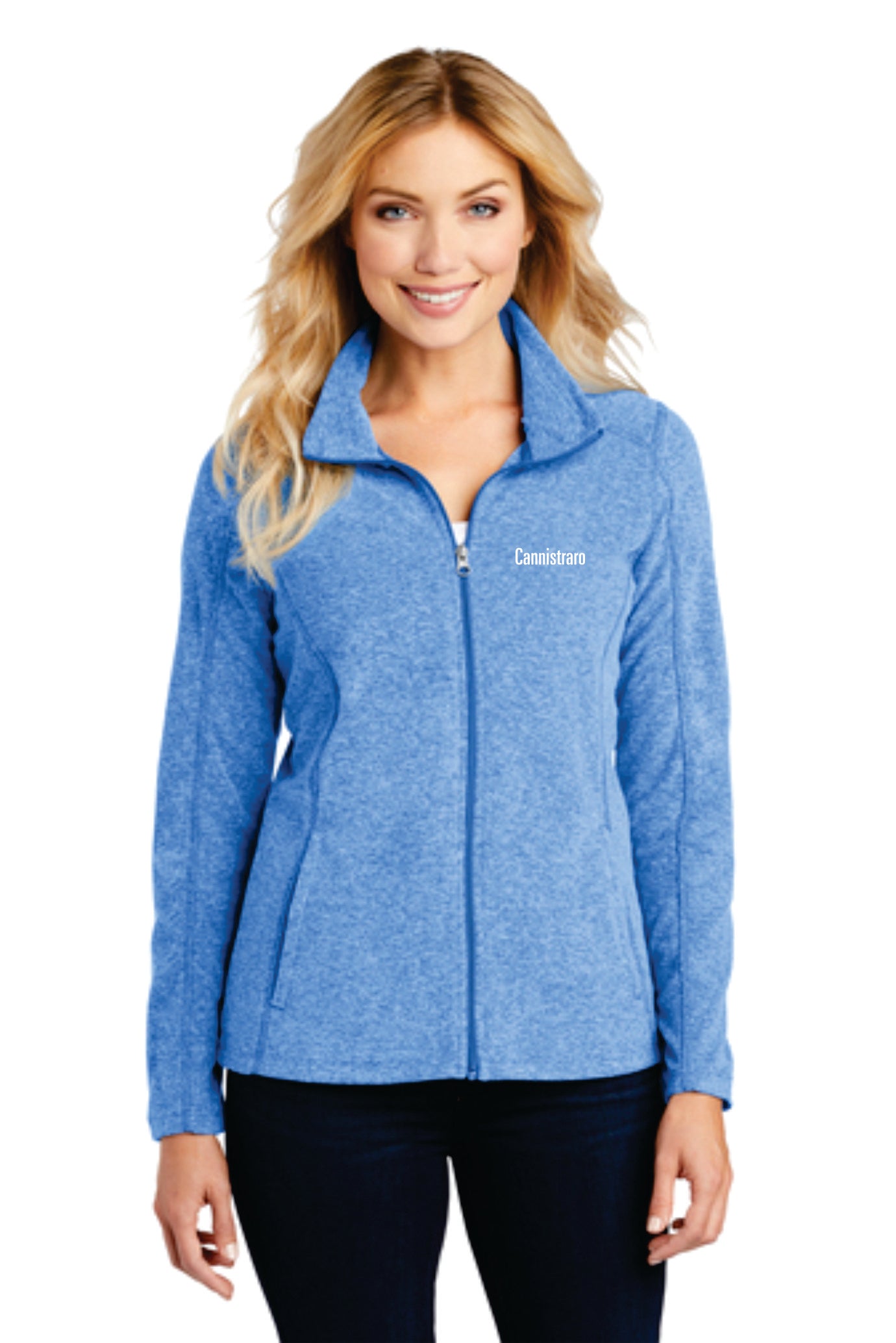 Port Authority® Ladies Heather Microfleece Full-Zip Jacket. (JCC) L235