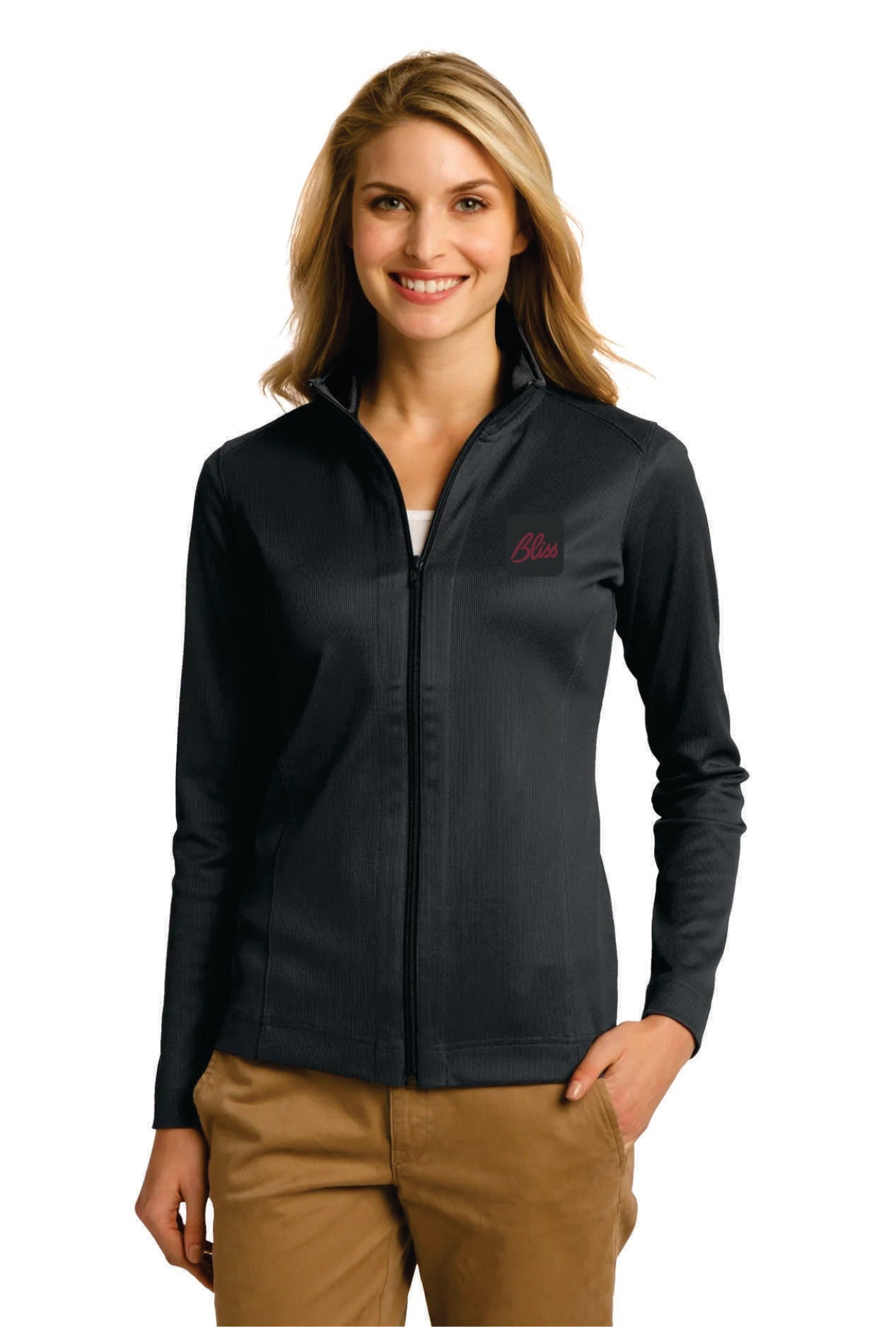 PA ® Ladies Vertical Texture Full-Zip Jacket. L805
