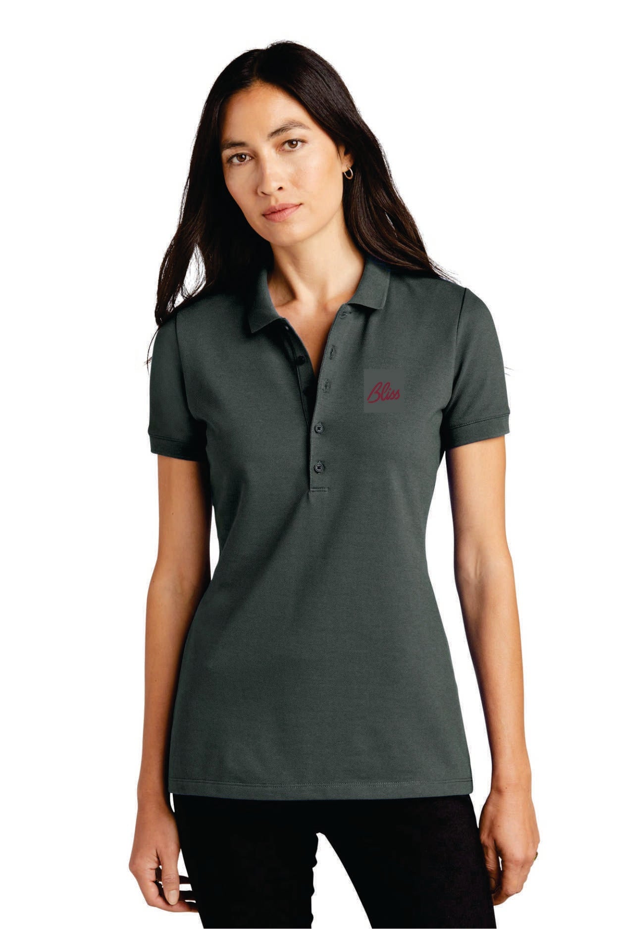 MERCER+METTLE Women's Stretch Heavyweight Pique Polo MM1001
