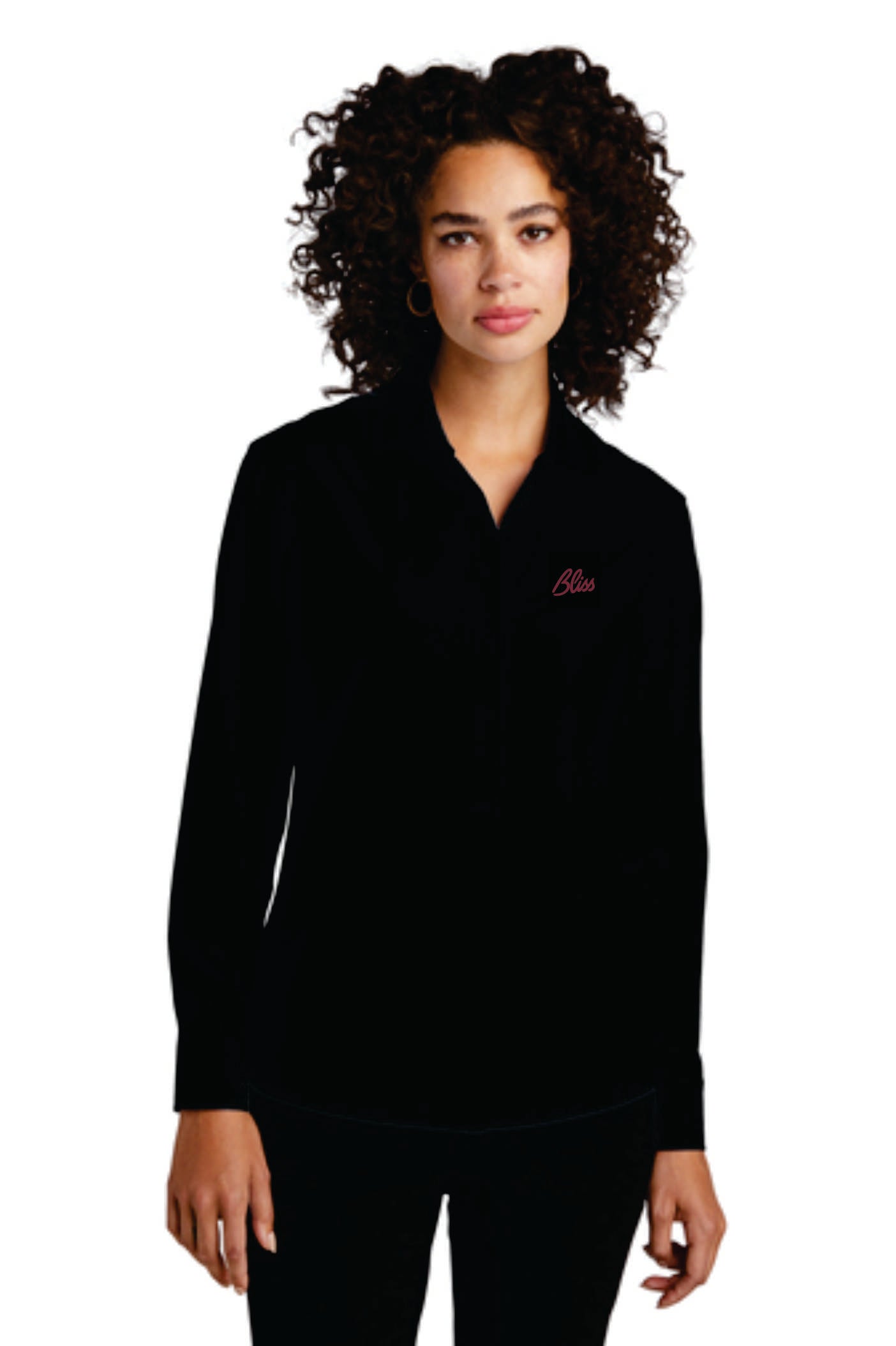 MERCER+METTLE Women's Long Sleeve Stretch Woven Shirt MM2001